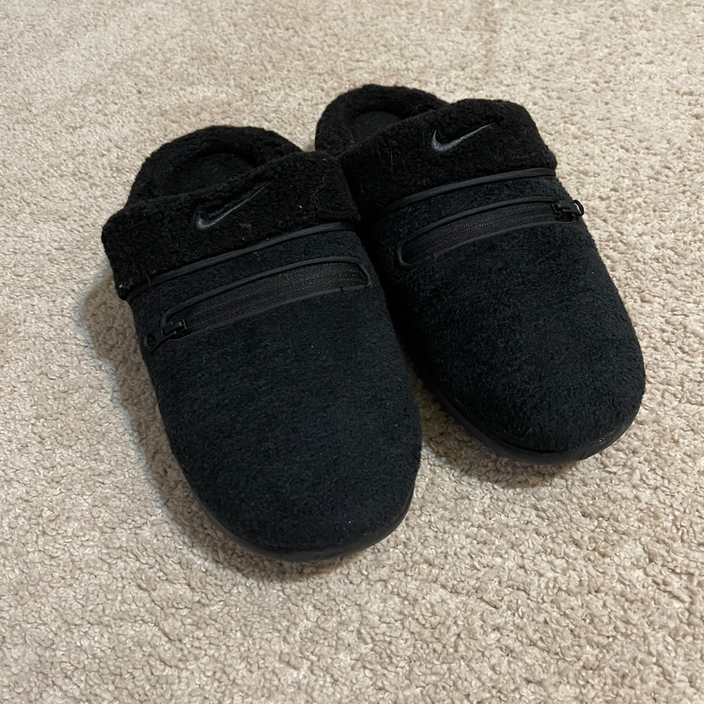 Nike Black Fleece Slippers